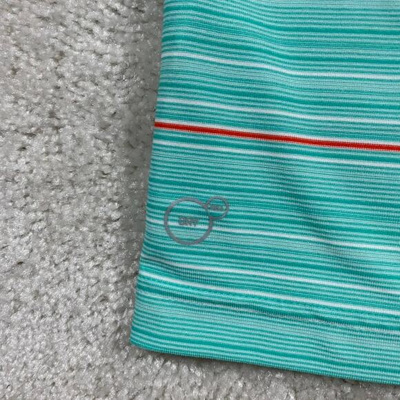 Puma Polo Shirt Mens XXL Blue Golf Dry Cell Striped Rickie Fowler Performance - Picture 8 of 9